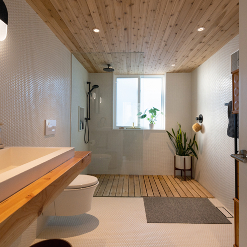 An At-Home Spa A shot of a serene spa-like bathroom