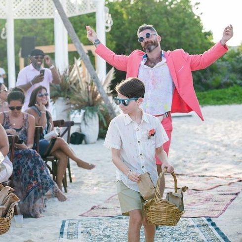 Kenny Brought the Kenergy Kenny walking down the aisle