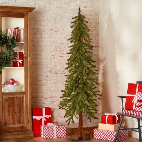 Vintage Forest-Style Christmas Tree Christmas tree in corner of room