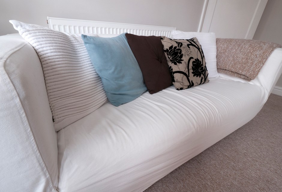 8. Arrange Your Furniture Wisely White couch