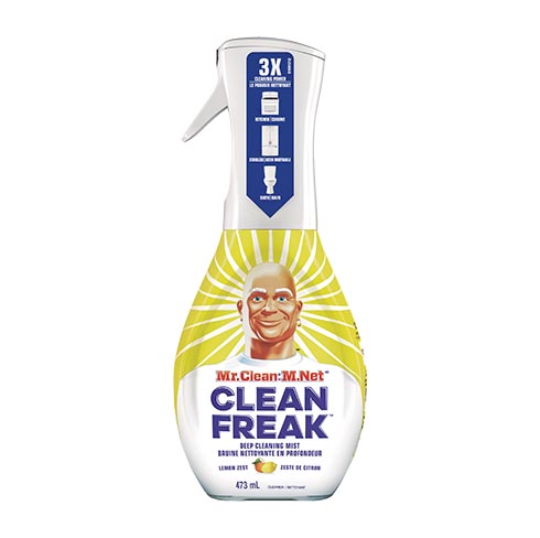 Mr. Clean’s Clean Freak spray cleaning bottle Mr. Clean Clean Freak