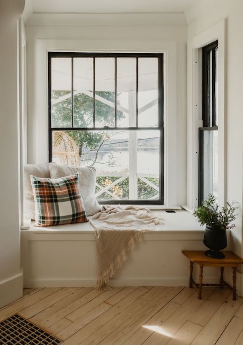 Room With a View Built-in bench by window