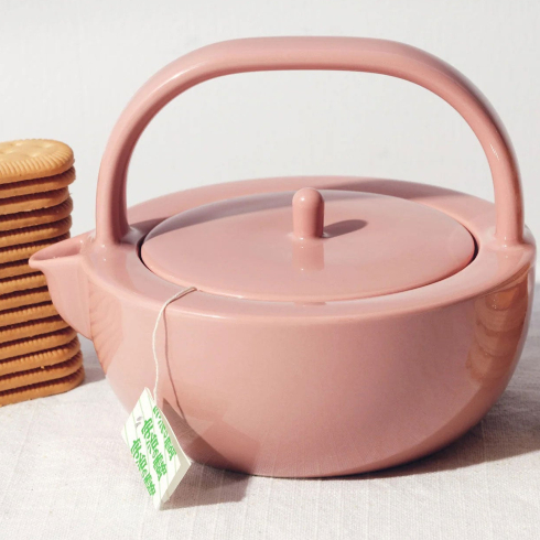 Pisces (February 19-March 20): Ceramic Teapot A pink ceramic teapot