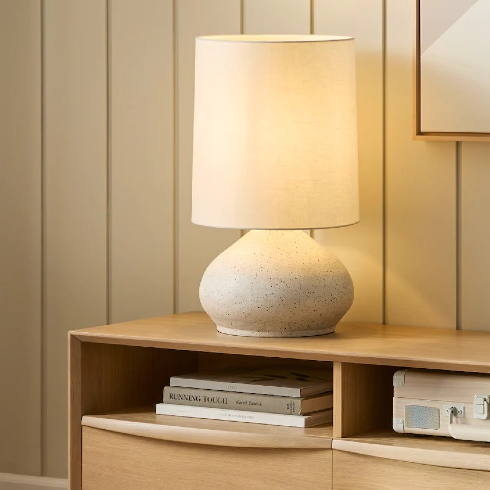 Leo (July 23-August 22): Ceramic Light Fixture Ceramic Lamp on wood desk