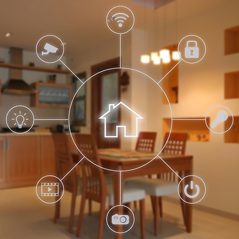 Discreet Design smart home graphic