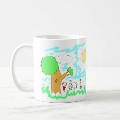 New Favourite Mug Mug with kids artwork