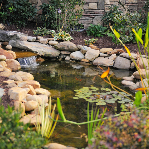 Make a Splash With a Water Feature A water feature in a front yard