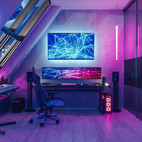 Gamification gaming room