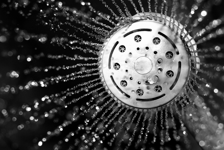 11. Get an Energy-Efficient Showerhead Showerhead spraying water