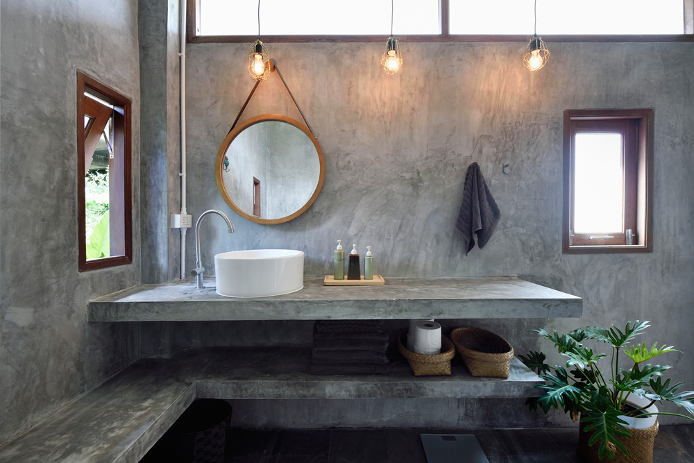 Good Ventilation Modern bathroom with good ventilation