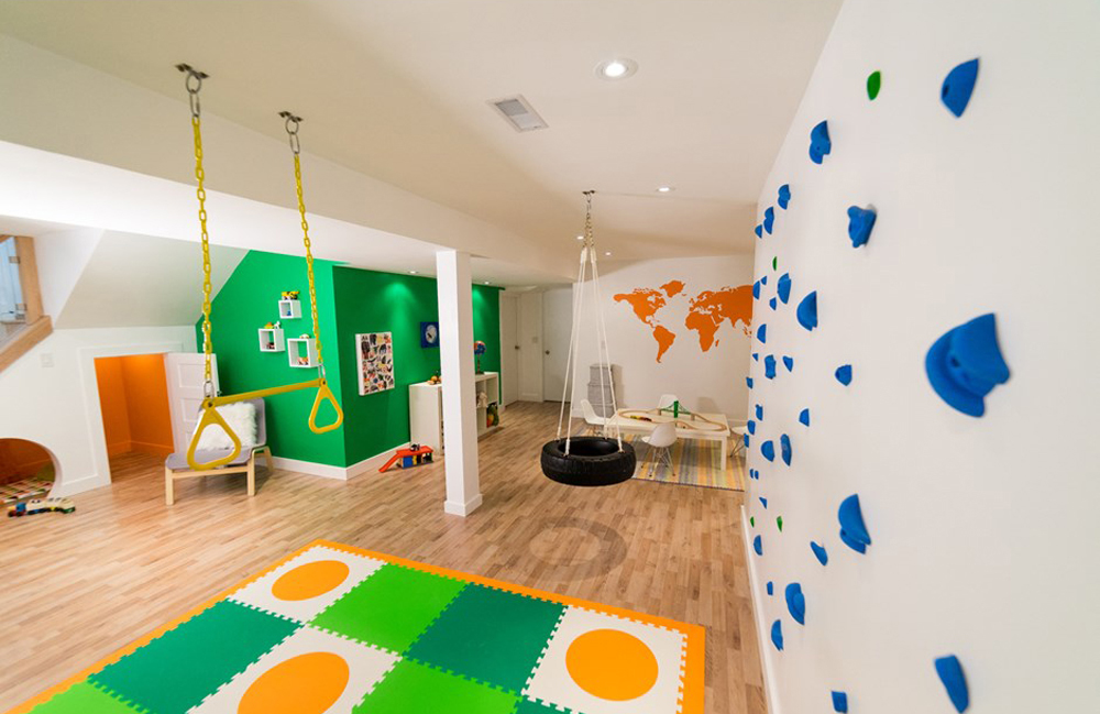 Half and Half Kids play area and sitting area