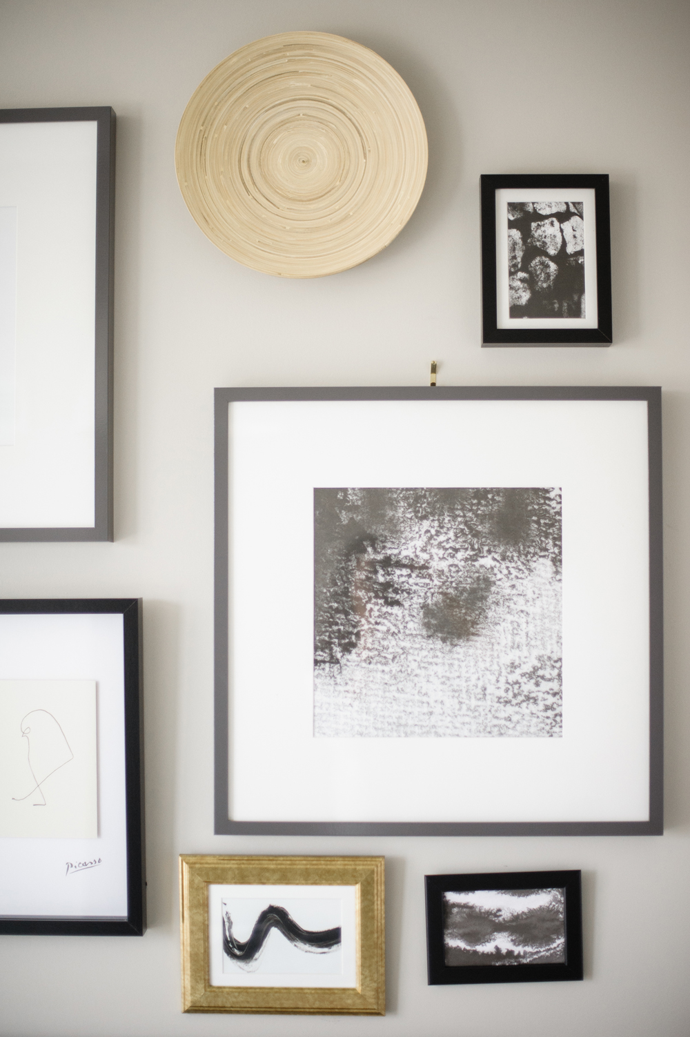 Small but Mighty Close up of a gallery wall
