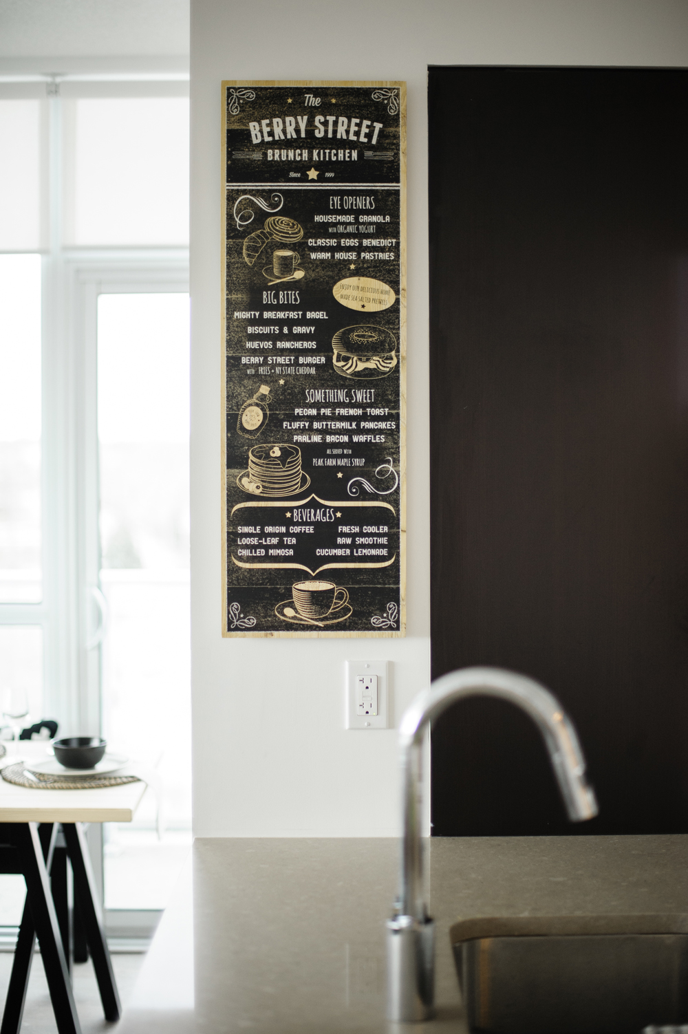 Best in Brunch Vintage inspired brunch menu poster