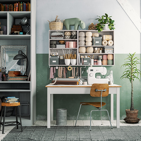 Inspiring Creativity sewing room