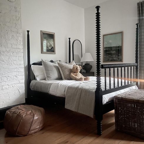 Spot The Toy Storage! Serene kids' bedroom in muted tones