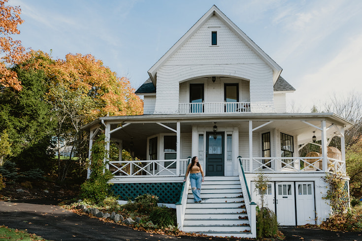 Grand Dame Exterior of historic home in Rothesday, New Brunswick