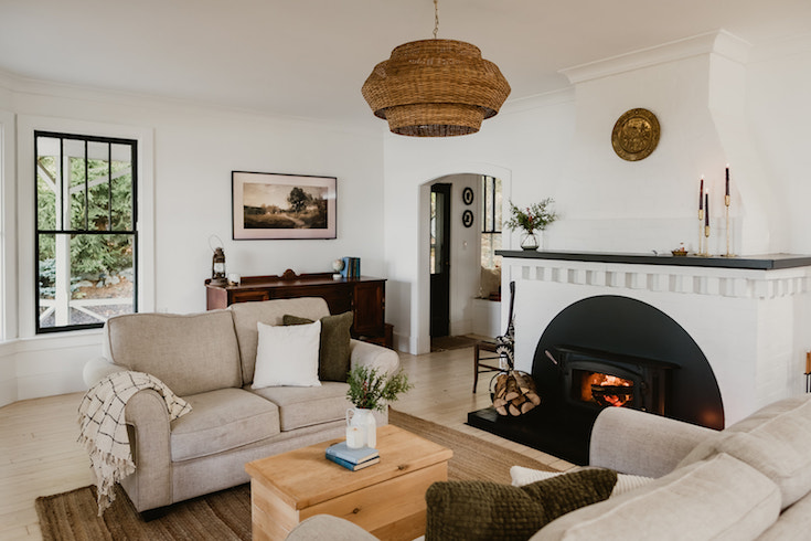 Cozy Comfort Cozy living room with fireplace