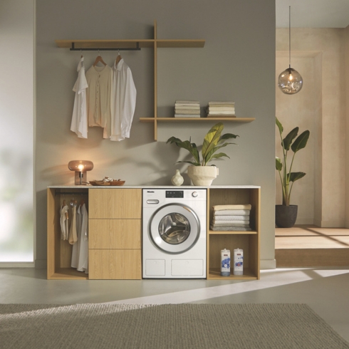 6. Smaller Appliances Miele's compact 8KG W1 front-loading washing machine, a home appliance trend for 2025