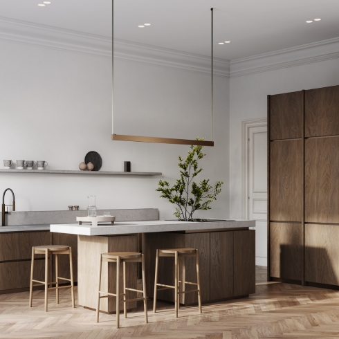 1. Minimalism Take Over A minimalist, modern kitchen featuring minimalist home appliances