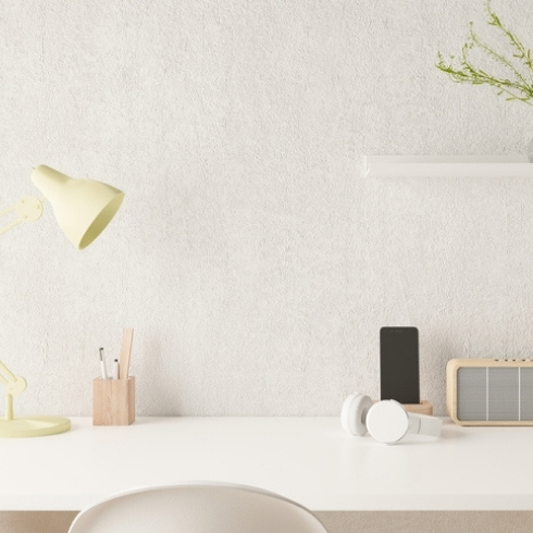 Keep Only the Items You Need Every Day on Your Desk Workspace home office desk supplies on office workplace.