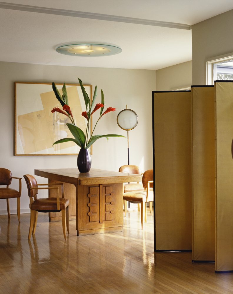 The Great Divide screen divider in open-concept room