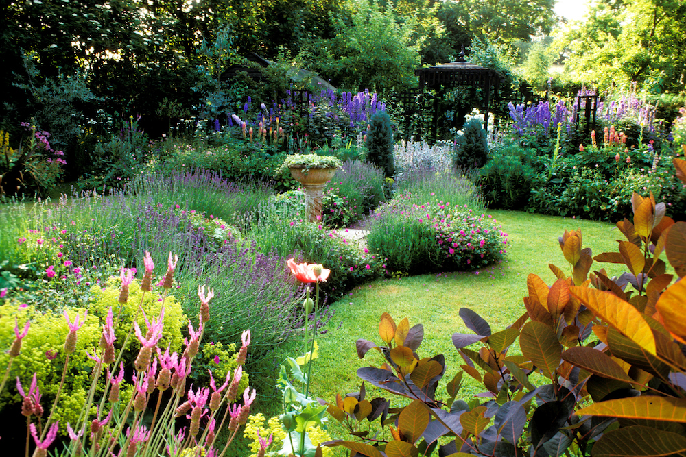 What Are the Easiest Flowers to Grow? garden with perennial flowers