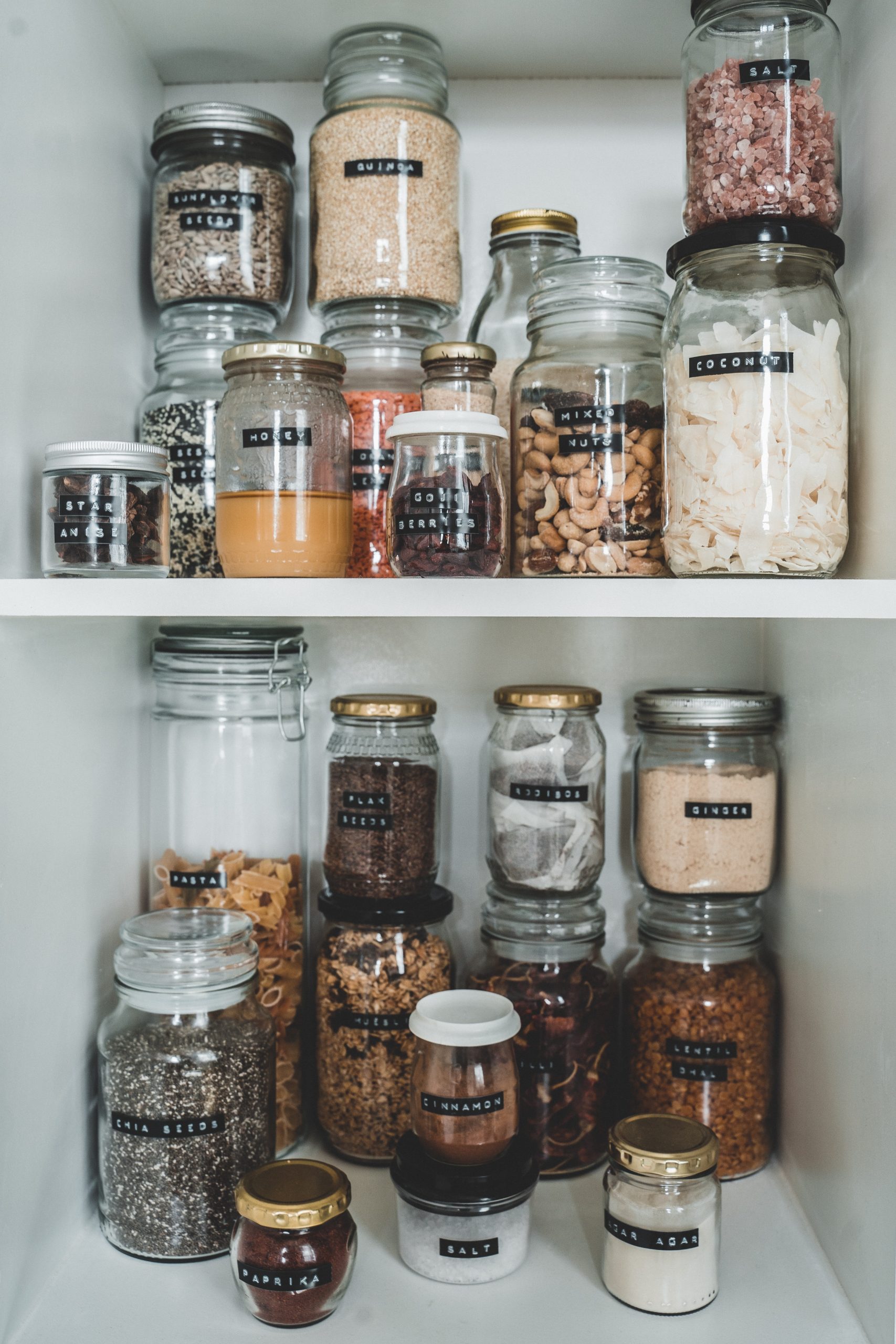 Label Your Storage Solutions Jars with labels
