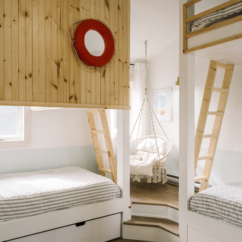 Something For the Kids Custom bunk beds with play space