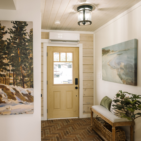 A Renovation Resort Winners’ Welcome Mediterranean style cottage entrance