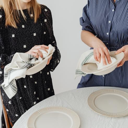 You Start Cleaning Up Mid-Party Two people drying dishes