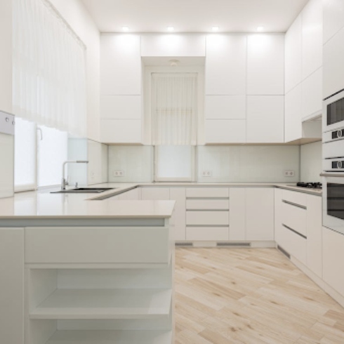 All-White (Boring) Kitchens White, clean kitchen