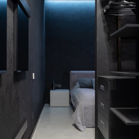 Back to Black Black, moody room