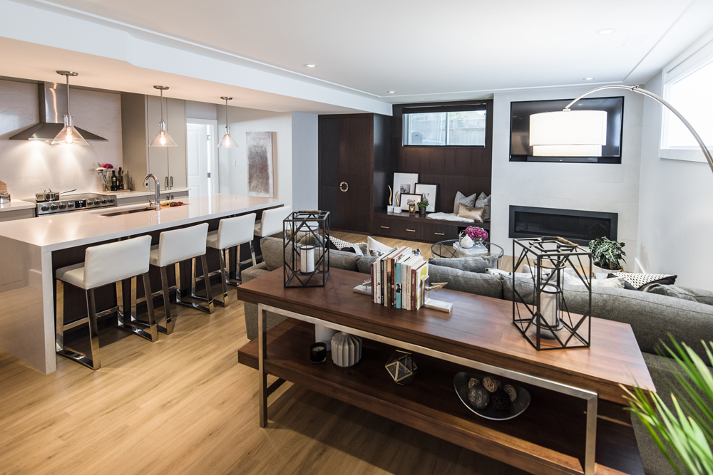 Open-Concept Layout A beautiful basement apartment with an open concept layout