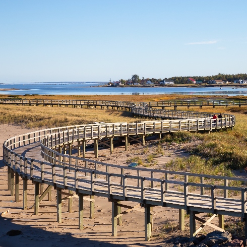 Bouctouche, New Brunswick The Dunes Boardwalk in Bouctouche, New Brunswick.