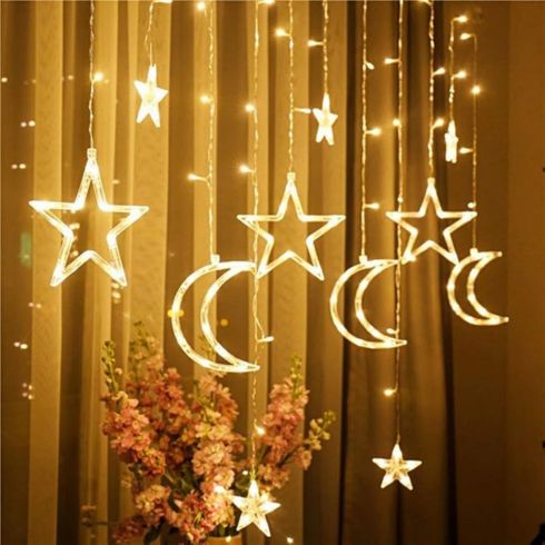 Fairy Moon and Star Lights LED Fairy Lights Moon Lights with Star String Light