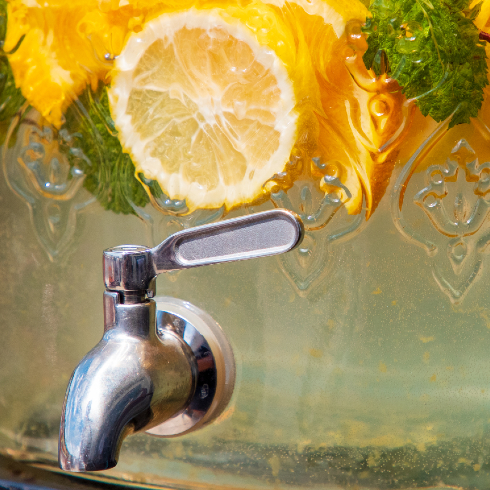 Use a Beverage Dispenser for More Space in Your Fridge beverage dispenser with spigot