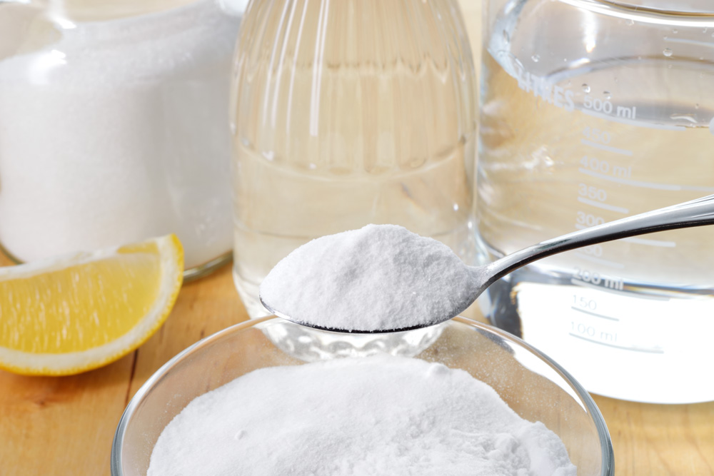 Use Baking Soda and Vinegar Again Spoonful of baking soda