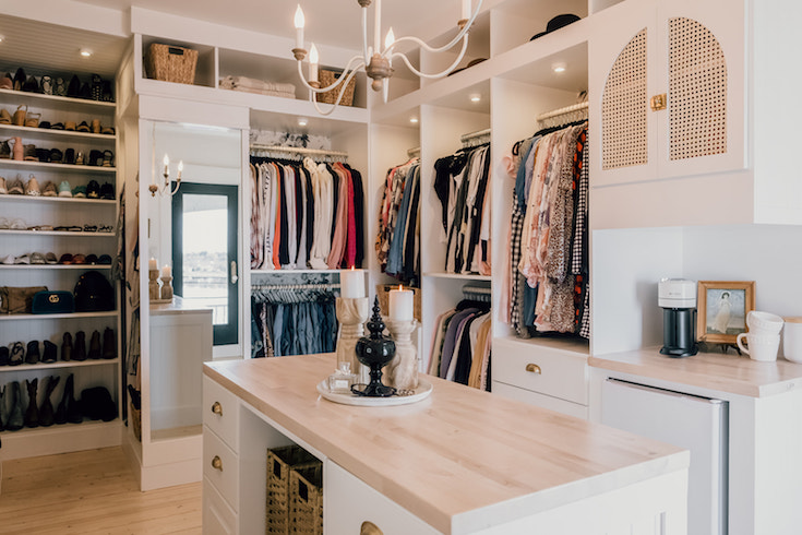 Coffee in The Closet Walk-in closet