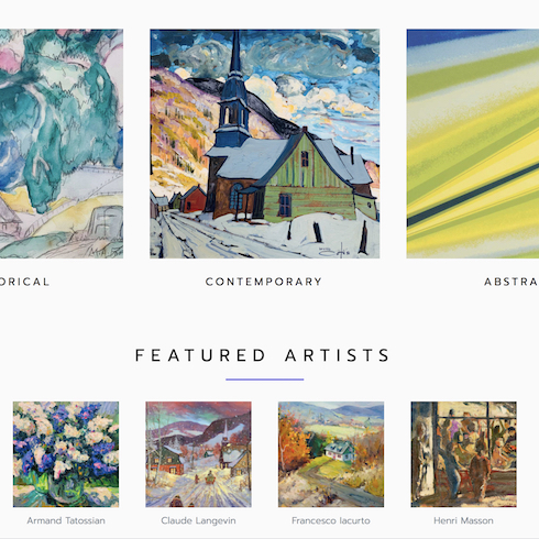 Canadian Fine Art Online Canadian Fine Art Online screenshot