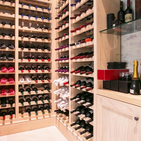Wine Cellars A large wine cellar in the basement of a chouse
