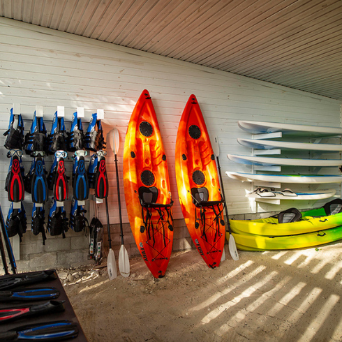 What Else Can I Do At the Resort? Watersports equipment at Caerula Mar