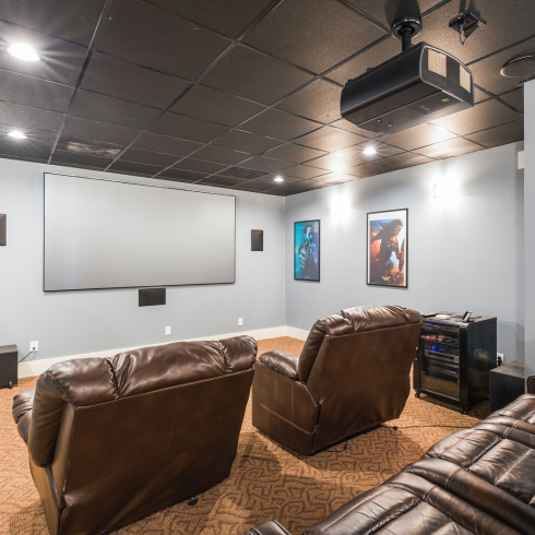 Home Theatre Home theatre room in a large house